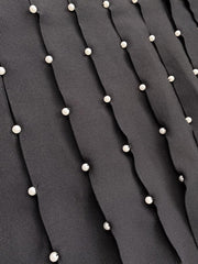 Sleeveless Pleated Long Knitted Dress