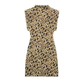 Casual Leopard Print Slim Fit Dress