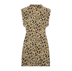 Casual Leopard Print Slim Fit Dress