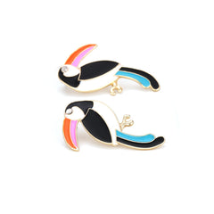 Retro Big Billed Bird Earrings