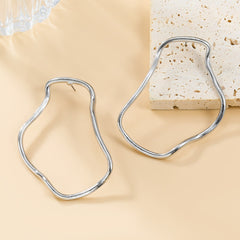 Irregular Geometric Shape Alloy Earrings