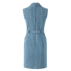 Pre Order: Blue Sleeveless Vest Dress