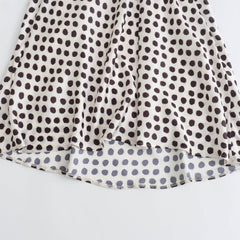 Printed 3D Flower Silk Satin Textured Suspender Dress