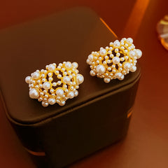 Retro Palace Style Pearl Earrings