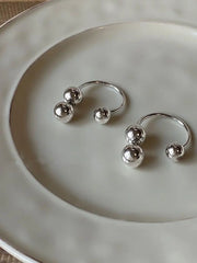 Pre Order: Ball Metal Back Stud Earrings