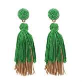 Pre Order: Bohemian Double Layered Tassel Earrings