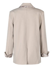 Pre Order: Big Khaki Printed Blazer