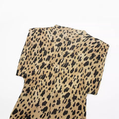 Casual Leopard Print Slim Fit Dress