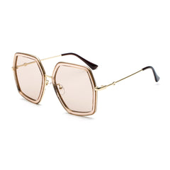 Metal Large Frame Sunglasses