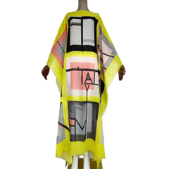 Vibrant Abstract Kaftan Dress - WINI
