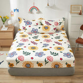 Queen Size Fitted Bed Sheet with Elastic Band King Size Bed Cover Floral Style sabanas cama 150 Sheets (no pillowcase)
