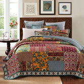 Vintage Quilt Set 3PCS Patchwork Bedspread on the Bed Cotton Coverlet King Size Quilted Blanket on Bed Comforter