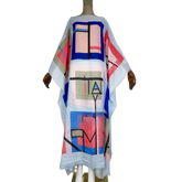 Vibrant Abstract Kaftan Dress - WINI