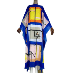 Vibrant Abstract Kaftan Dress - WINI