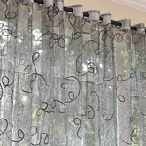 Modern Bird Nest Embroidered Tulle Curtains for Living Room Window Treatment Sheer Voile Curtain for Bedroom Custom Home