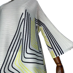 Chic Geometric Pleated Dress - WINI