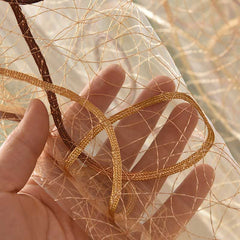 Modern Bird Nest Embroidered Tulle Curtains for Living Room Window Treatment Sheer Voile Curtain for Bedroom Custom Home