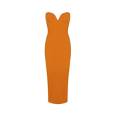 Sweetheart Neckline Strapless Midi Dress