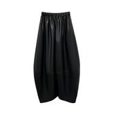 Vegan Leather Wide-Leg Pants