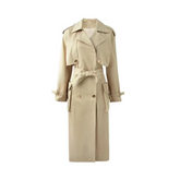 Double-Breasted Cape Trench Coat