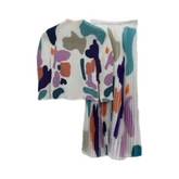 Pre Order: Blots Top+Skirt Pleated Set