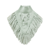 Fringed Knitted Cropped Bib Top