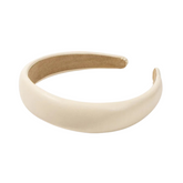 Classic Padded Faux Leather Headband
