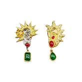 Spikes Mismatched Dangle Earrings