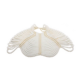 Pearl Chain Shawl Top