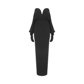Strapless Gloved Maxi Dress