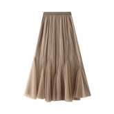 Two-Sided Mesh Spliced Skirt