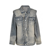 Shaped Shoulders Denim Jacket