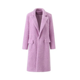 Thick Faux Woolen Midi Coat