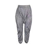 Shimmering Silver Harem Trousers