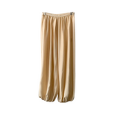 Wide Leg Loose Silk Pants