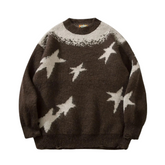 Starry Oversized Knit Sweater