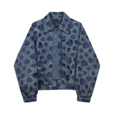 Heart Petals Loose Denim Jacket