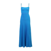 Pre Order: Blue Knitted Sleeveless Midi Dress