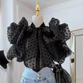 Polka Dots See-Through Cropped Top