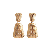 Pre Order: Basket Weave Texture Drop Earrings