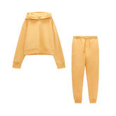 Hooded Sweatshirt+Drawstring Pants Set