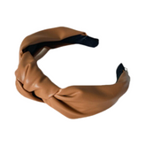 Top Knot Leather Headband