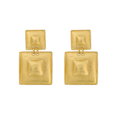 Square Link Drop Earrings