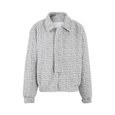 Plaid Thick Zip-Up Jacket