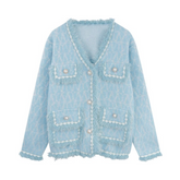 Pre Order: Beaded Faux Fur Lined Cardigan