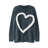 Pre Order: Big Heart Knitted Sweater