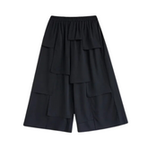 Patchwork Panel Wide Leg Pants