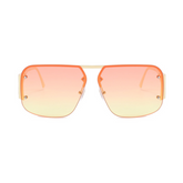 Rimless UV400 Aviator Sunglasses