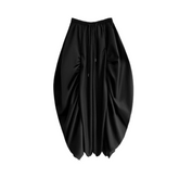 Ruched Drawsting Wide Leg Pants