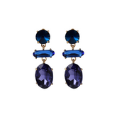 Colored Gemstones Dangle Earrings